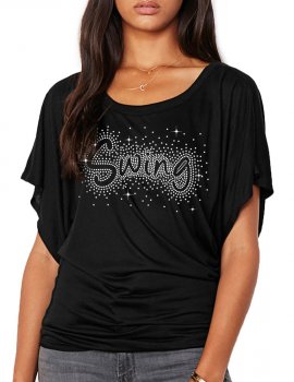 Swing Eclaté - T-shirt femme Manches Papillon