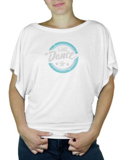 Macaron Line Dance - T-shirt femme Manches Papillon