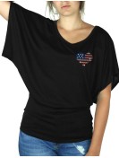 Petit Coeur USA - T-shirt femme Manches Papillon