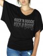 Rock'n Boogie Miroir - T-shirt femme Manches Papillon