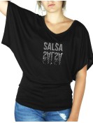 Salsa Miroir - T-shirt femme Manches Papillon
