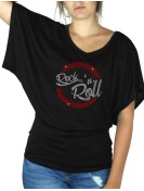 Macaron Rock'n Roll - T-shirt femme Manches Papillon