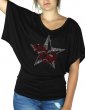 Etoile Nautique Rock'n Roll - T-shirt femme Manches Papillon