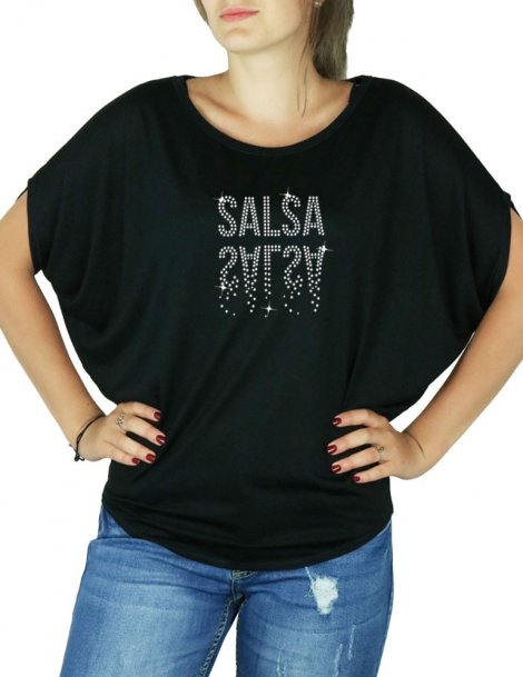 Salsa Miroir - T-shirt femme Manches Chauve Souris