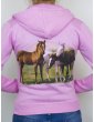 veste rose trois chevaux enfant