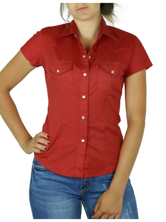 Chemise Femme Manches Courtes Unis