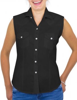 Chemise Femme Sans Manche Uni