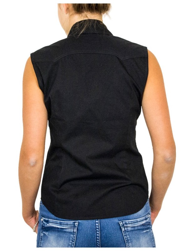 Chemise Femme Sans Manche Uni