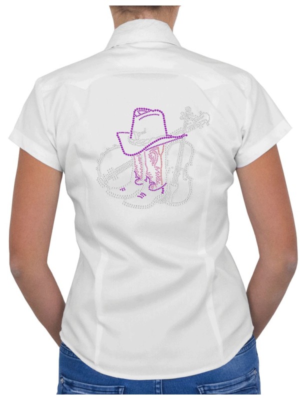 Banjo, Violon, Santiag - Chemise Femme Manches Courtes