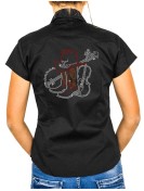 Banjo, Violon, Santiag - Chemise Femme Manches Courtes