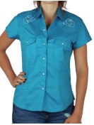 Banjo, Violon, Santiag - Chemise Femme Manches Courtes