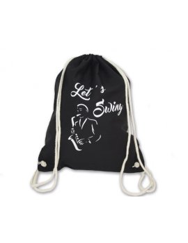 Sac en coton noir - Let's Swing !