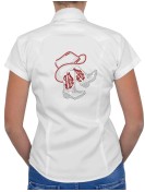 Bottes Sous Chapeau - Chemise Femme Manches Courtes