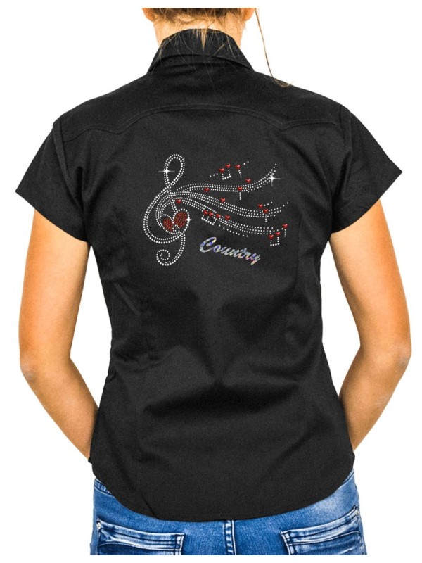 Clé De Sol Country - Chemise Femme Manches Courtes