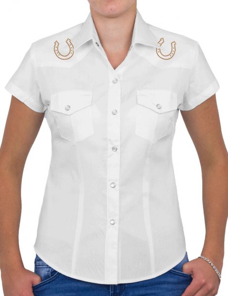 Cheval Au Galop - Chemise Femme Manches Courtes