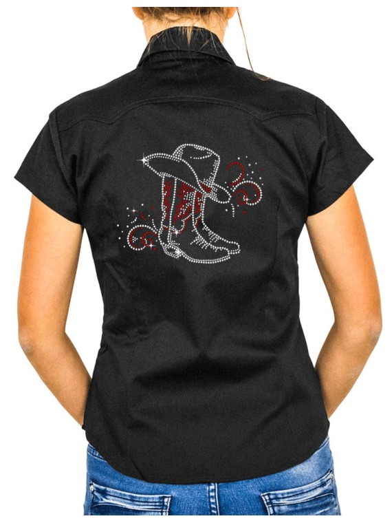 Bottes & Arabesques - Chemise Femme Manches Courtes