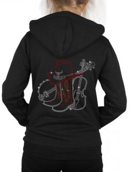 Big Banjo & Violin - Hooded women's jacket