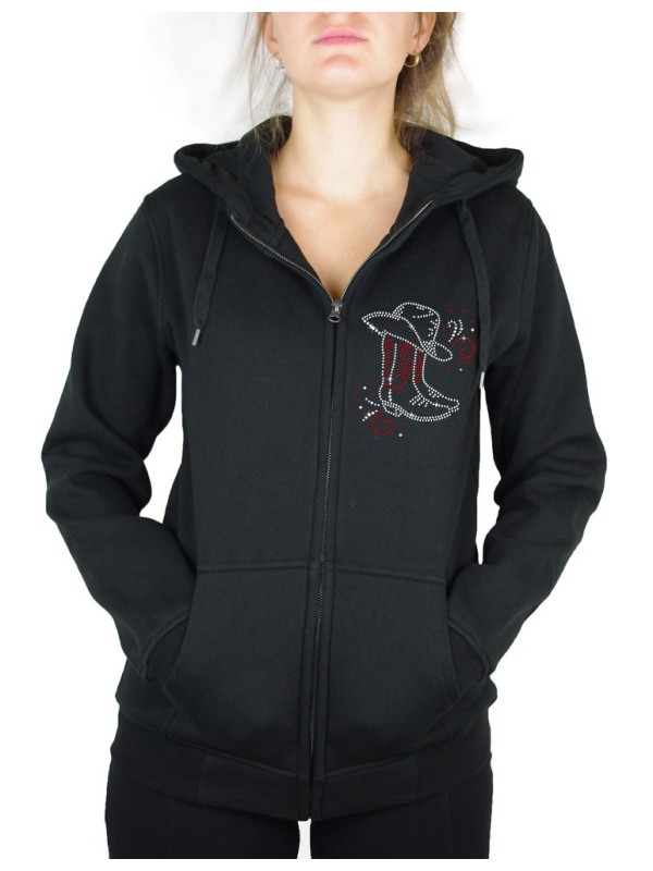 Bottes & Arabesques - Hooded women's jacket