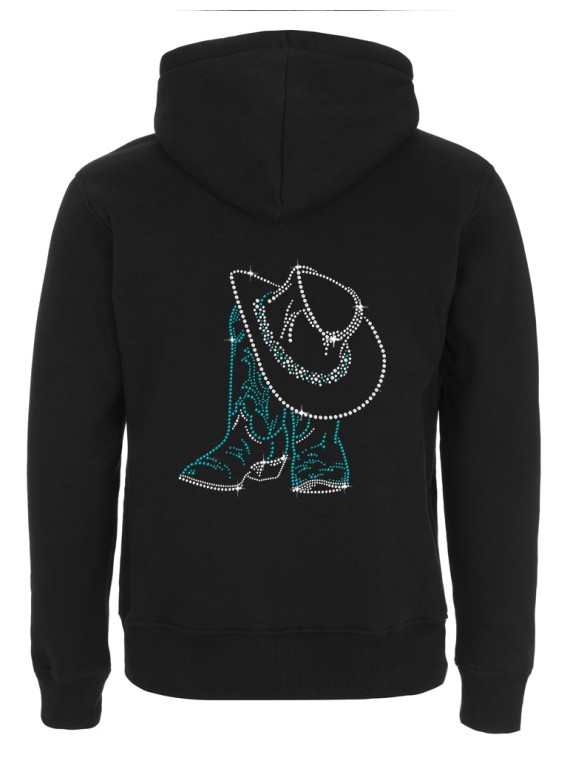 Santiags & Chapeau -Men's Hooded Jacket