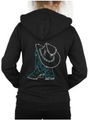 Santiags & Chapeau -Hooded women's jacket