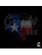 Strass en plaque motif texas