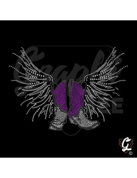 bottes ailés violet