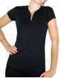 T-shirt femme col V