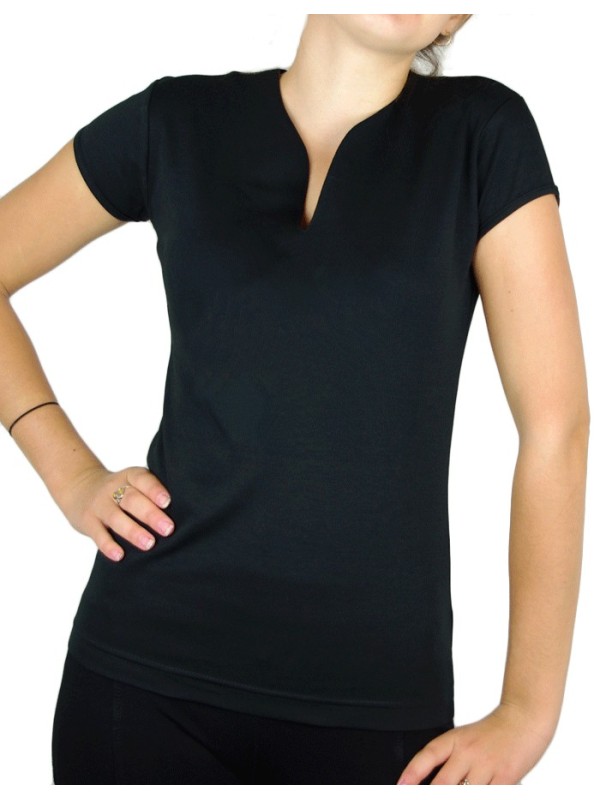 T-shirt femme col V