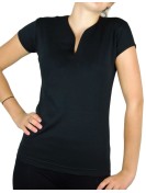 T-shirt femme col V