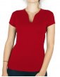 T-shirt femme col V