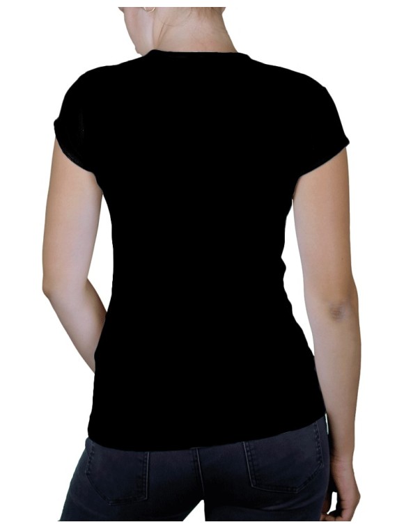 T-shirt femme col V