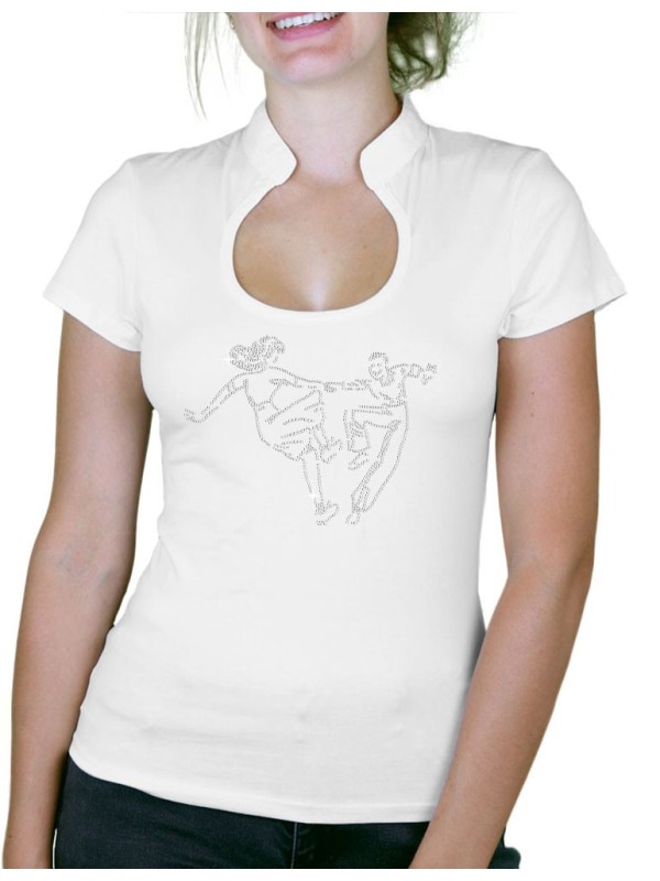 Danseurs - T-shirt femme Col Omega