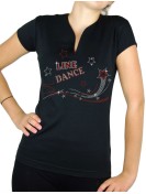 Shooting star Line Dance - T-shirt femme Col V