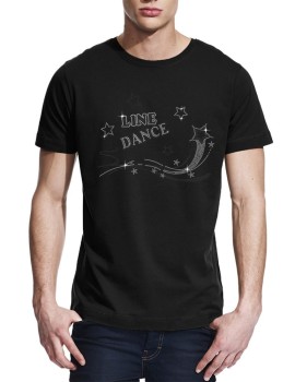 T-shirt homme motif strass Line dance