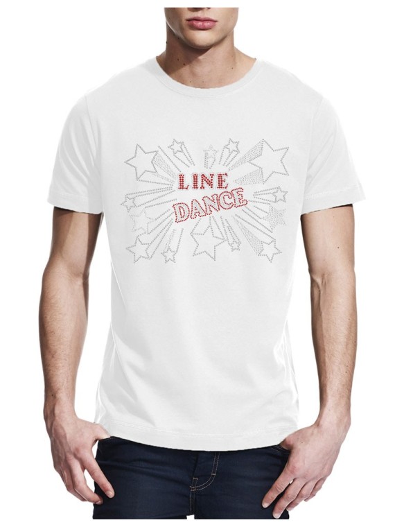 Line dance étoiles - T-shirt homme