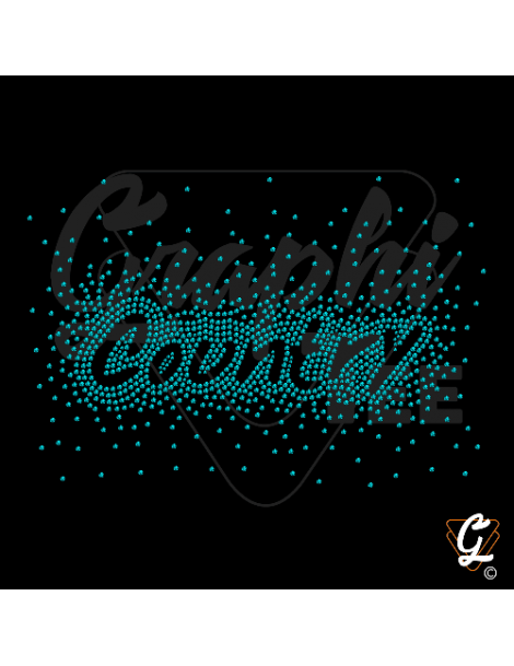 country strass turquoise