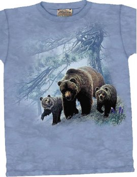 Grizzly Family - T-shirt -The Mountain