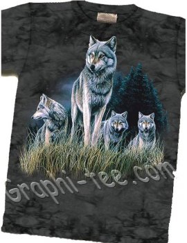 Wolves in Grass- T-shirt - The Mountain