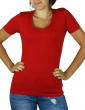 T-shirt femme col U