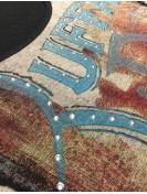 Top cowgirl chevaux manches 3/4