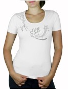 t-shirt motif en strass line dance étoile