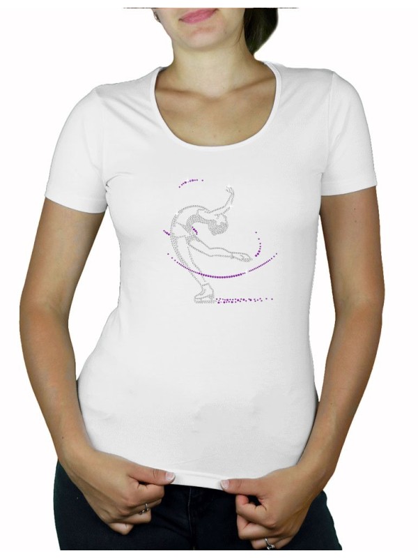 Patineuse - T-shirt femme col U