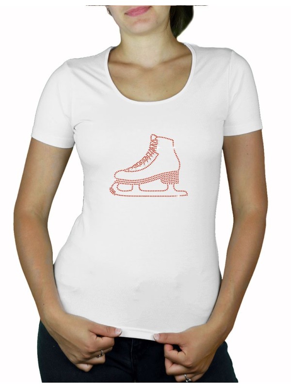 t shirt strass patinage