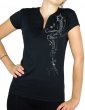 t-shirt strass country line dance