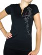 tee-shirt strass country line dance