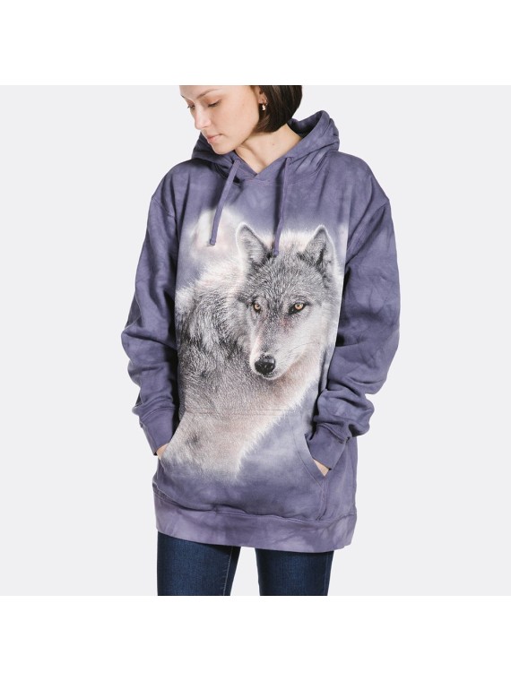 Sweat capuche adventure wolf - The mountain