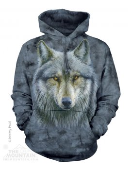 Sweat capuche face de loup - The mountain