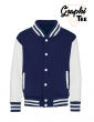 white sleeves children's jacket varsity teddy