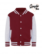 veste enfant varsity teddy manches grises