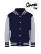 veste enfant varsity teddy manches grises